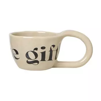 350 мл Кружка керамическая с большой ручкой с английским алфавитом, ручной лепки, неправильной формы, для кофе, молока, овсянки, чашка для дома и офиса, для воды 350ml