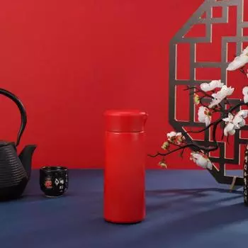 350 мл модные мини-термосы для кофе из нержавеющей стали 316, термос, портативная дорожная бутылка для воды, студенческие чашки 350ml красный