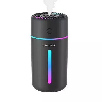 350 мл новый автомобильный ультразвуковой беспроводной 7-цветный светодиодный 12 часов непрерывного сухого горения совместимый с хлорноватистой кислотой портативный мини-увлажнитель зимняя кожа