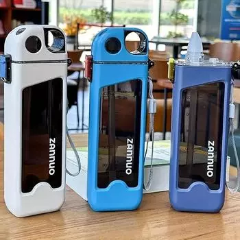 350 мл пластиковая бутылка для воды, герметичная квадратная чашка, спортивная бутылка с запираемой крышкой и размерами для дорожной чашки для занятий спортом на открытом воздухе белый