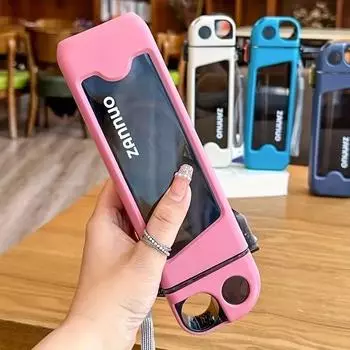 350 мл пластиковая бутылка для воды, герметичная квадратная чашка, спортивная бутылка с запираемой крышкой и размерами для дорожной чашки для занятий спортом на открытом воздухе 350ML синий