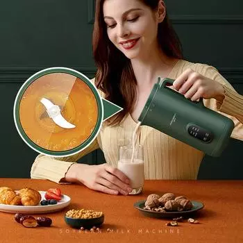 350 мл соевая машина для молока электрическая соковыжималка без фильтра соевый производитель портативный блендер миксер бытовая автоматическая апельсиновая соковыжималка EU зелёный