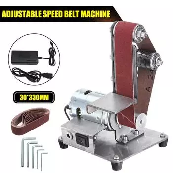 350 Вт, 9000 об/мин, мини-электрическая ленточная шлифовальная машина с регулируемой скоростью, шлифовально-полировальный станок, многофункциональная железная угловая шлифовальная машина 775