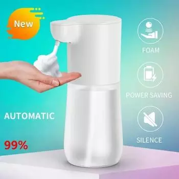 350ML Automatic Inductive Soap Dispenser Foam Washing USB Rechargeable Liquid Foam Hand Washer Infrared Sensor Soap Dispenser