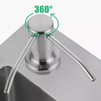 350 мл кухонные дозаторы мыла на палубе квадратные черные дозаторы мыла кухонный встраиваемый в столешницу диспенсер серебряный