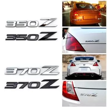350Z/370Z алюминиевый сплав / ABS хром / черный / серебристый автомобиль эмблема значок наклейки для 350Z 370Z Fairlady Z Z33 Z34 350Z серебряный