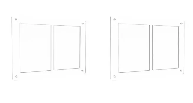 3560 PPLS Card Display Case Коллекционный коллекционный карточный ящик Загрузчик карт Двойной тип 2 шт.