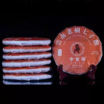 357 г Ароматный спелый чай Пуэр с мармеладом, Мэнхай, крупнолистовой чай Пуэр, приготовленный торт