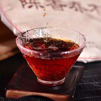 357 г чая Пуэр Юньнаньский чайный блин Пуэр Старый ароматный чай Пуэр из дерева, выдержанный чай Старый чай из дерева 357g