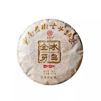 357 г исландского чая пуэр Юньнаньский пуэр выдержанный чайный пирог Golden Buds Seven Seeds