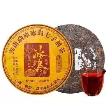 357 г исландского древнего дерева выдержанного чая пуэр - сладкий вкус - смесь менгку