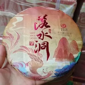 357 г Юньнаньский сырой пуэр Чайный торт Луошуйдун Пуэр Сырой чай Премиальный чай Пуэр