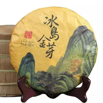 357 г Premuim Исландия, приготовленный вручную чай Пуэр с золотыми бутонами, старый пуэр, черный чай 357g