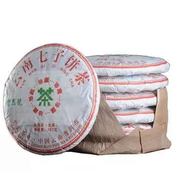 357 г Весенний чай Юньнань Чай Пуэр Сырой чай Пуэр Чайный торт Юньнань Цицзы Торт Чай