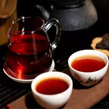 357г Чай Пуэр Спелый черный чай Золотая награда Yunnan MengHai Arbor Tree Pu er Cake