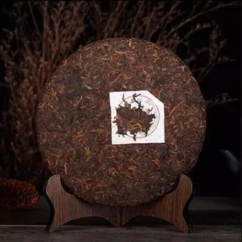 357г Чайный пирог Лао Бань Чжан Пуэр Мэнхай Небеса Земля Королевское спелое дерево большого дерева