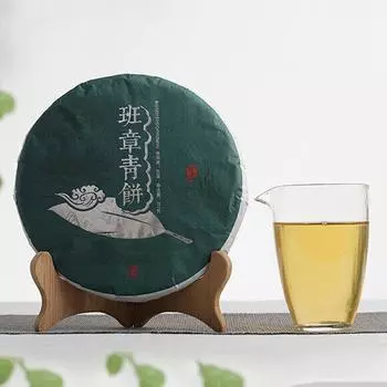 357г Юньнаньский чай пуэр Баньчжан Зеленый торт Большое дерево Старое дерево Пуэр Сырой пирог