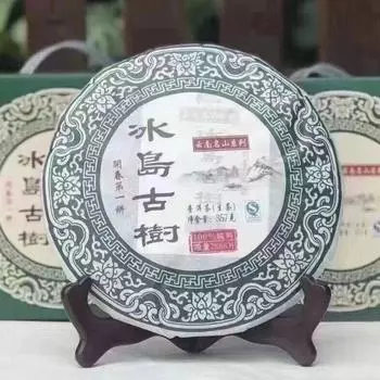 357г Юньнаньский старый пуэр, сырой чайный пирог, 2017, Биндао, Гушу Пуэр, чайный пирог, чай Пуэр