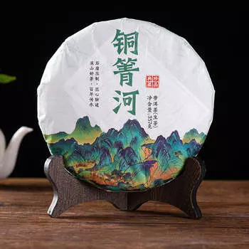 357г Юньнаньский сырой пуэр Чайный пирог Иу Тунцин Река Большое дерево Чай Пуэр Зеленый чай