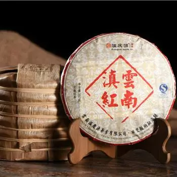 357г Premuim Юньнань Дянь Хун Пуэр Чайный торт Весенний Пуэр Черный чай Подарочный чай 357g