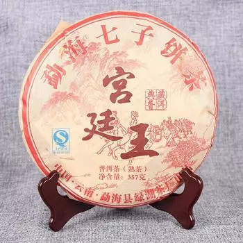 357г Пуэр Спелый чайный пирог Полезный напиток 357г