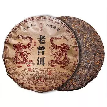 357г Спелый чайный пирог Юньнань Пуэр Мэнхай Древний золотой бутон Спелый чайный пирог Спелый пуэр