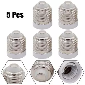 35*27 мм патрон для лампочки, 5 шт., адаптер для цоколя лампы, канделябры, конвертируемые розетки