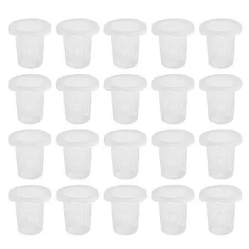 35*35 мм Овощные сетчатые стаканчики 100 шт. Овощные сетчатые стаканчики для беспочвенной культуры для гидропоники/аквапоники/орхидей, пластик CHINA