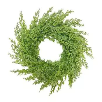 35/40/45/50/55CM Artificial Boxwood Wreath Indoor Outdoor Front Door Wall Hanging Fake Greenery Spring Leaves Garland Decoration D