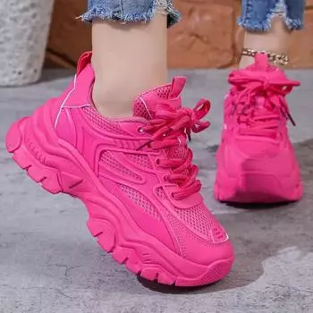 35-41 Весенние кроссовки Campus Sports Style Дышащие нескользящие толстые подошвы Женские повседневные кроссовки толстые женские модные удобные кроссовки для бега 35 бежевый
