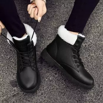 35-42 Женские зимние ботинки для холодного леса и теплой зимы на открытом воздухе 35 чёрный