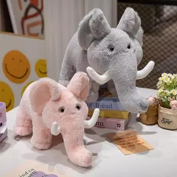 35/45/60 см плюшевая игрушка слон, подушка, набитая серо-розовым слоном, школьная подушка для сна, подушка для подарка на день рождения 35cm