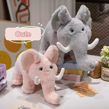 35/45 см мультяшная плюшевая кукла-слон, мягкая игрушка для успокоения ребенка, подушки для детской комнаты, украшение для кровати, подарок на день рождения L серый