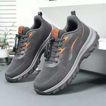 35-45 Summer Fashion Men s Shoes Ultralight Anti-slip Casual Sneakers Women Tennis Shoes Walking Ladies Elastic Band Designer 35 темно-серого