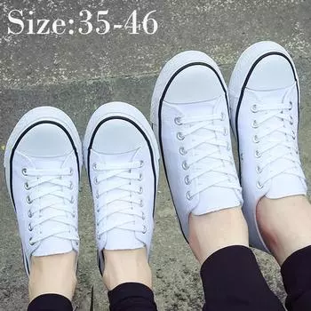 35-46Холстовая обувь для мужчин и женщин, повседневная обувь на плоской подошве, удобная нескользящая дикая обувь с неглубоким носком 35 чёрный