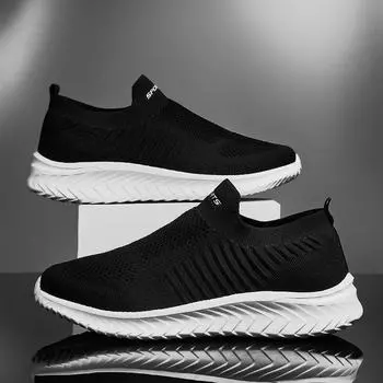 35-46Унисекс Сверхлегкая обувь из ЭВА с летающей тканой поверхностью для пар, модная обувь для спорта и отдыха 35 чёрный