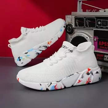 35-47 Men White Sneakers Shoes Women Tennis Shoes Casual Running Shoes Men Couple Sneakers Boy Fashion Breathable Free Shipping 35