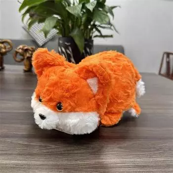 35/48 см креативная милая пушистая собачка флип лиса обнимашка подушка плюшевые игрушки лиса превращается в щенка мягкая игрушка для детей подарки