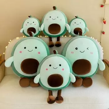 35/50/65/милые плюшевые игрушки с авокадо, кукла с фруктовой подушкой, мягкая плюшевая кукла-игрушка для маленьких девочек на день рождения A-35cm
