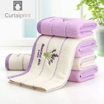 35*75 см мягкое банное полотенце для ароматерапии, набор хлопковых полотенец с вышивкой лаванды, набор хлопковых полотенец для рук и лица, набор простыней