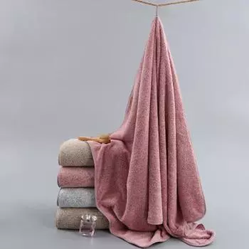 35*75 Толстое и большое бамбуковое угольно-коралловое бархатное банное полотенце для взрослых, мягкое впитывающее полотенце из микрофибры, домашнее полотенце для ванной комнаты 35X75CM розовый