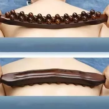 35 бусин Универсальный массаж спины сухожилия Пластиковая скребковая палочка Точечный инструмент Гуаша для расслабления живота Массажер