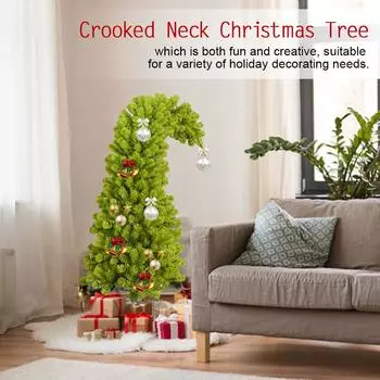 35-футовая предварительно освещенная рождественская елка с металлической подставкой, искусственные теплые огни с рождественской причудливостью S7A7 light Green-one