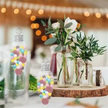 35 мл маленькая лампочка конфеты бутылка заполняемые контейнеры рождественская елка подвесное украшение украшения для вечеринки 1