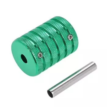 35 мм алюминиевая ручка для татуировки, регулируемая трубка для картриджа, игла для татуировки, вращающаяся и катушка Ta зелёный