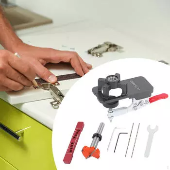 35 мм Дрель для отверстий в шкафу с регулируемым расстоянием между краями Инструмент для определения местоположения направляющей