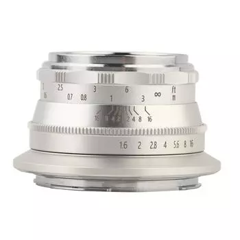 35 мм f1.6 фиксированный фокус высокое разрешение покрытие пленка беззеркальная камера объектив Z крепление для Nikon Z6 Z7 серебряный