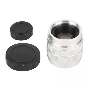 35 мм F1.7 C Mount Television TV Film Fixed Focus Mirrorless Camera Lens Accessories Silver серебряный