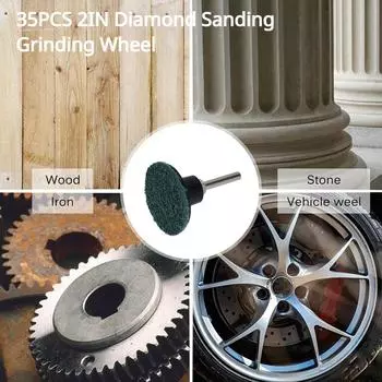 35 шт. отрезных дисков, алмазных шлифовальных кругов, лезвий для циркулярной пилы, абразивных материалов для деревообработки, принадлежностей для вращающегося инструмента Dremel коричневый