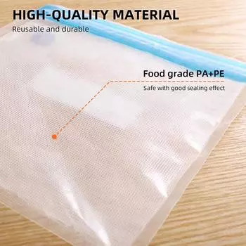 35 шт. вакуумная сумка для хранения пищевых продуктов, многоразовые пакеты с вакуумным упаковщиком, 3 размера с 1 ручным насосом, 4 зажима для приготовления пищи прозрачный